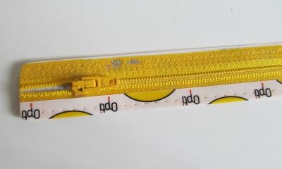 Reißverschluss - 18 cm - gelb
