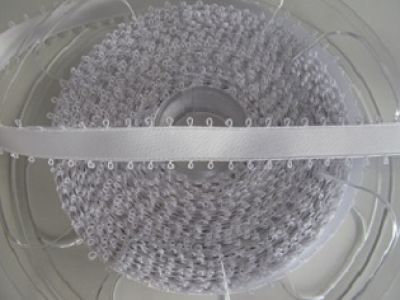 Satinband - Double Face - 25 mm - Picot - blanc
