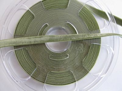 Samtband - stretch velvet - 9 mm - lodengrün
