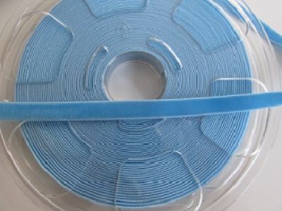 Samtband - stretch velvet - 9 mm - faience