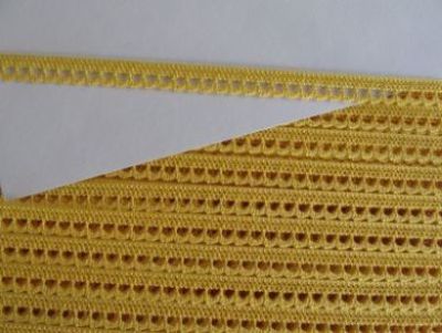 Klöppelspitze -10 mm - gelb