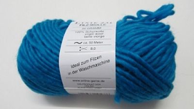 online - Linie 231 Filz-Wolle 50 g - blau