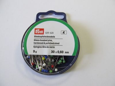 Stecknadeln - Glaskopf - 0,30 mm x 60 - 9 g
