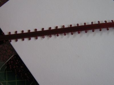 Satinband - Double Face - 9 mm - Picot - wine