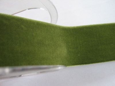 Samtband - 36 mm - moos