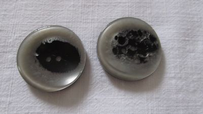 Modeknopf - 34 mm - grau