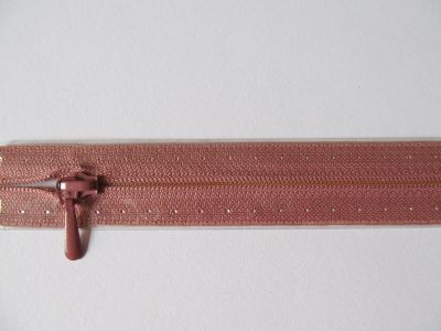 Reißverschluss - 25 cm - altrosa