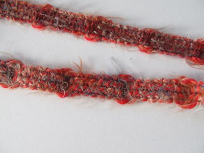 Wollborte - 20 mm - rot