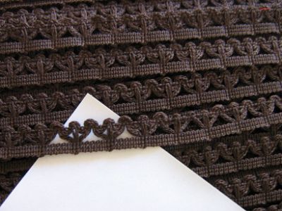 Borte - Litze - teil-elastisch - 12 mm - cacao