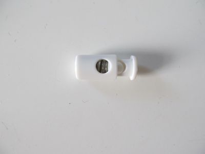 Kordelstopper - 23 mm - weiss
