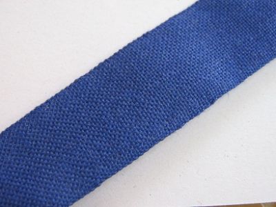 Leinen - Stickband 30 mm - 11fädig - blau