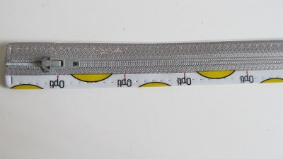 Reißverschluss - 18 cm - grau