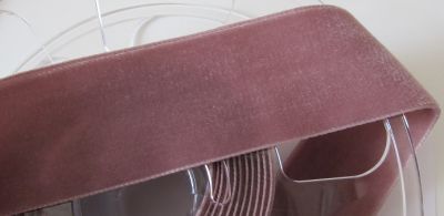 Samtband doppelseitig - 36 mm colonialrose