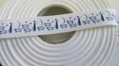 Baumwoll Köperband - 20 mm - bedruckt - Schäfer