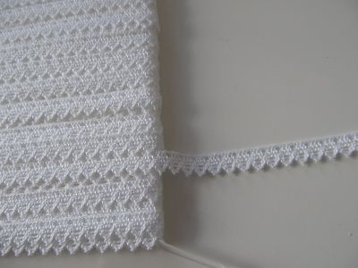 Klöppelspitze - 8 mm - weiss