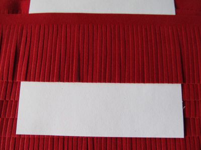 Velour Franse - 5 cm - rot