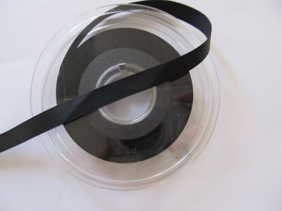 Taffetas - 10 mm - schwarz