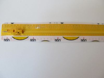 Reißverschluss - 20 cm - gelb