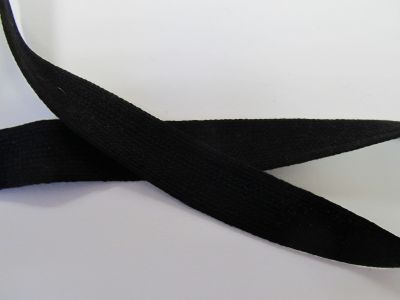 Baumwolltresse - 20 mm - schwarz