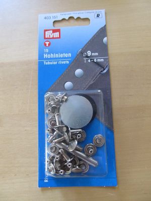Hohlnieten 4-6 mm silber