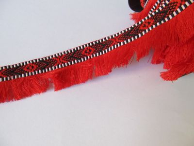 Fransenband - Inka - rot