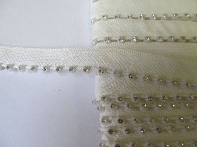 2,90 m Strassband 17 mm wollweiss