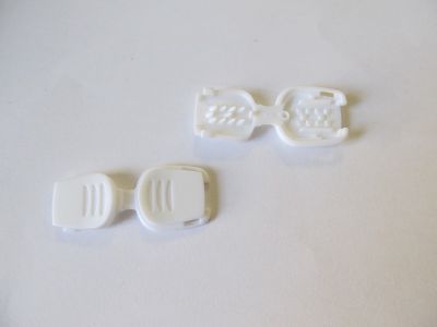 Kordelende - 20 mm - weiss