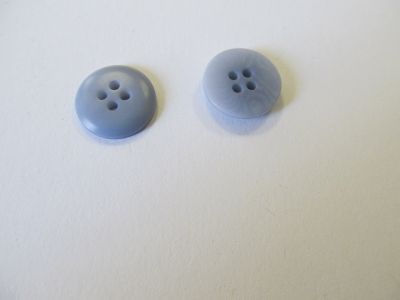 Steinnussknopf - 18 mm - blau