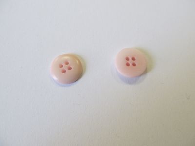 Steinnussknopf - 18 mm - rosa