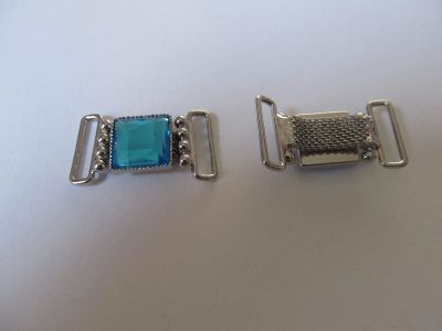 Zierteil mit Acrylstein - türkis