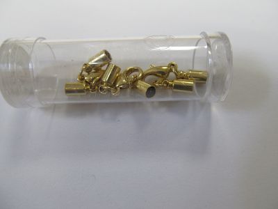 Lederbandverschluss gold