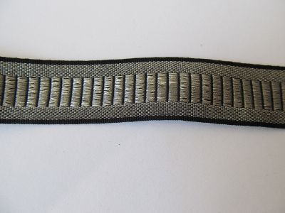 Brokatborte - 27 mm - schwarzgold