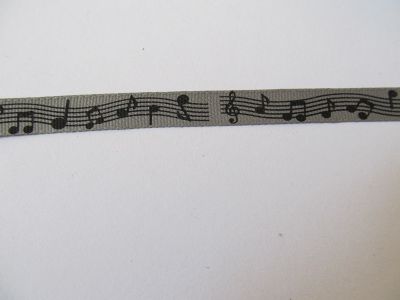 Notenband - 10 mm - grau
