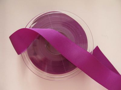Ripsband - 25 mm - purble