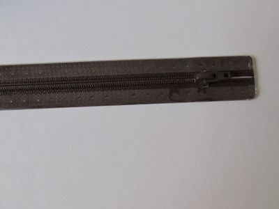 Reißverschluss - 22 cm - dunkelbraun