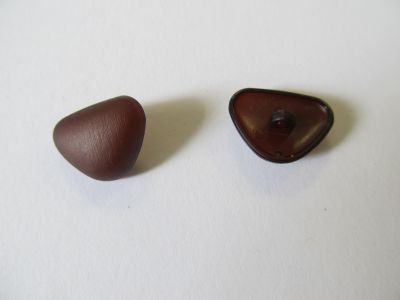 Knopf - Tiernase - braun