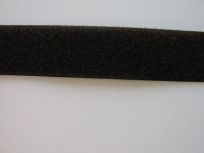 Hakofix (c) - 38 mm - dunkelbraun - Flauschseite - Farbe auslaufend