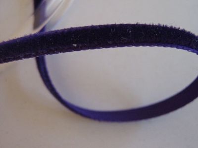 Samtband - 5 mm - purble