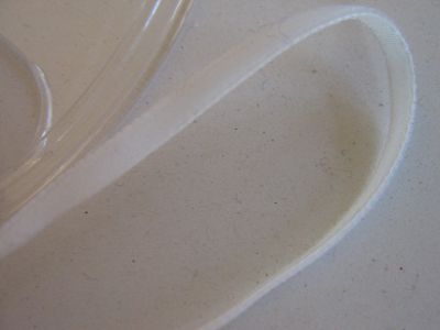 Samtband - 5 mm - blanc