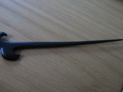 Verschluss - kamagong schwarz lang 145 mm
