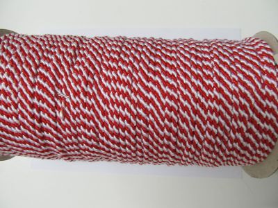 Kordel - Schnur - rot weiss