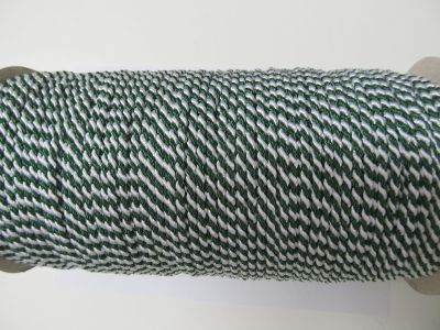 Kordel - Schnur - grün weiss