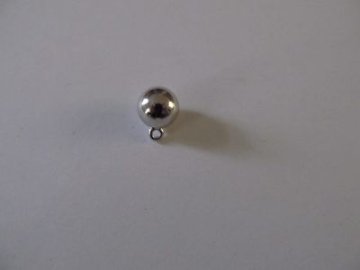 Kugelknopf - 10 mm - silver