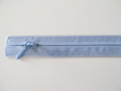 Reißverschluss - 30 cm - hellblau