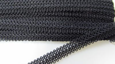 Posamentenborte - 14 mm - schwarz