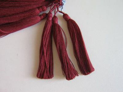 Quaste - Baumwolle - 8 cm - bordeaux