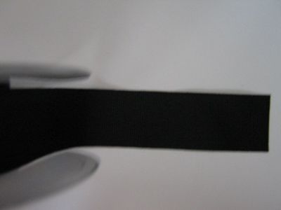 Ripsband - 25 mm - schwarz