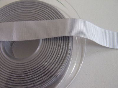 Ripsband - 16 mm - silver