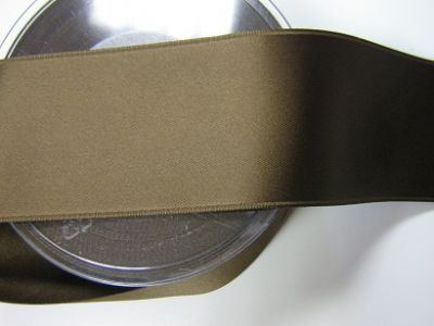 Satinband - Double Face - 50 mm brun