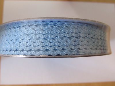 Zackenlitze - 2 mm - hellblau